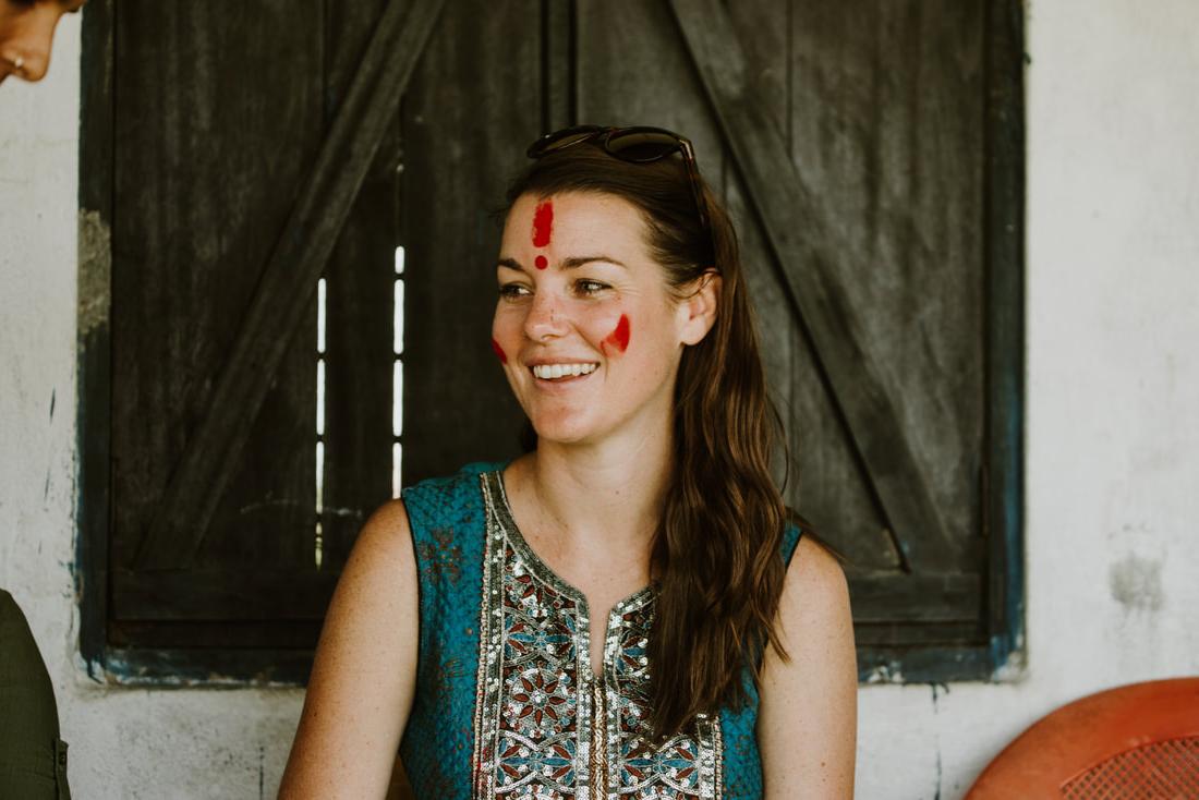 Katie in Nepal, developing a primary school